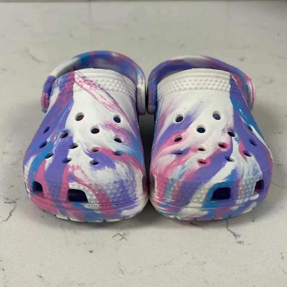Crocs Classic Marbled Clog Toddler Size 6 Pastel Tie Dye